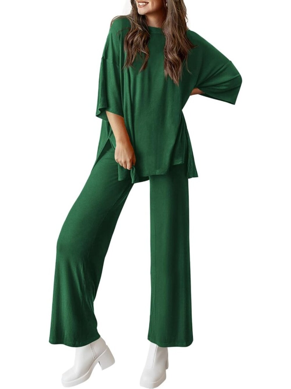 Chic Women's Two-Piece Lounge Set | Cozy Matching Outfit for Relaxation & Style